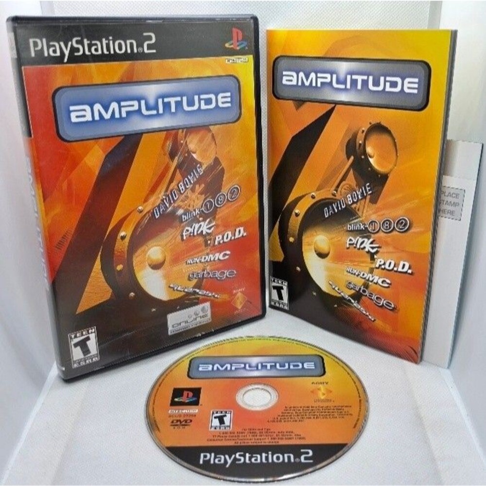 Amplitude (Sony PlayStation 2, 2003) - Complete w/ Manual